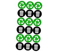 Artibetter Recycle Sticker Set for Trash Bins Self Adhesive Labels for Garbage Classification Recyclable Signage for Indoor and Outdoor Waste Sorting Home and Office Use