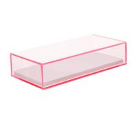 Artibetter Red Acrylic Eyelash Storage Box for Fake Eyelashes and Clean Keeping Function Lash Organizer for Jewelry Store Use