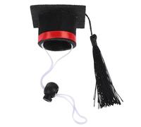 Artibetter Red Mini Graduation Cap for Small Pets like Hedgehogs and Mice, Lightweight Felt Hat with Washable Design, Pet Photo Prop for Graduation and Party Events