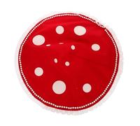 Artibetter Red Mushroom Hat with Fake Pearl Charm Stylish Cosplay Headwear for Women Spotted Party Accessory Halloween Bucket Cap Novelty Costume Hat for Adults