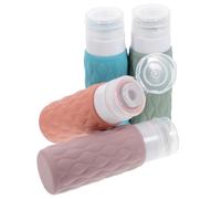 Artibetter Refillable Travel Bottles Set with Storage Bag 4pcs 100ml with Silicone Material and Easy Dispensing Mechanism for Travel Shampoo Conditioner and Lotion for On-the-go Use
