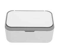 Artibetter Refillable Wipes Dispenser Box with Lid Tissue Holder for Bathroom and Desktop Dustproof Wet Tissue Storage Container Easy to Clean White Cover for Travel and Home Use