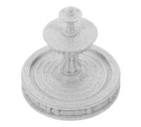 Artibetter Resin Miniature Water Fountain Tabletop Ornament with Silent Operation and Decorative Centrepiece for Miniature Villa Or Holiday Decor, White Microvilla Landscape Style for Indoor