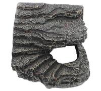 Artibetter Resin Reptile Hide Cave Large Simulation Rock Shelter for Leopard Gecko Lizard Tank Animal Habitat Moisture-resistant Terrarium Hideout for Indoor Outdoor Use