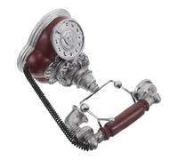 Artibetter Retro Telephone Ornament Vintage Home Decor for Bookshelf and Cabinet Western Style Old Fashioned Desk Phone Decor Living Ornament
