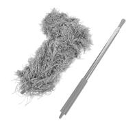 Artibetter Roof Cleaning Brush with Telescopic Gutter Pole 5 Meter Extendable Tool Featuring Bendable Brush Head for Outdoor Cleaning Tasks