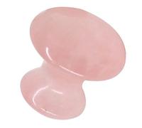 Artibetter Rose Quartz Mushroom Shape Crystal Face Massager Gua Sha Stone Comfortable Grip Easy Operation for Home on The Go Facial Care