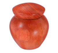 Artibetter Rosewood Pet Urn Wooden Keepsake Box for Ashes Small Urn for Dog Cat Pet Memorial Box Coin Jar