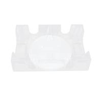 Artibetter Rotary Poker Card Storage Rack Tray Plastic Playing Card Stand for 2 Decks Home Board Game Supply Organizer and Party Use