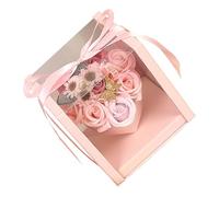 Artibetter Scented Rose Soap Flower Box for Mother's Day Valentine S Delicate Hand Wash and Bath Petals Safe Material with Rich Creative Floral Present for Women and Girlfriend