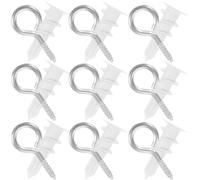 Artibetter Self Drilling Drywall Anchors and Screws 20 Sets Heavy Duty with Eye Hooks Lightweight Nylon and Iron Fixings for Plasterboard and Wallboard for Decorative Fixtures and Hanging