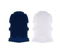 Artibetter Silicone Bath Massage Brush 2pcs Glove Set Semi- White and Dark Blue Body Scrubber for Gentle Exfoliating and Spa Massage Suitable for Shower and Dry Brushing