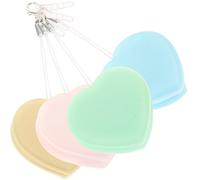 Artibetter Silicone Eyeglass Wipes Random Color for Backpack Or Camera Bag 4pcs Heart-Shaped Screen Cleaning Cloths to Remove Fingerprints and Dust Lightweight and Portable
