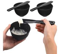 Artibetter Silicone Facial Mask Mixing Bowl DIY Mask Holder with Deep Bottom Bowl and Flat Spatula for Even Application Reusable Beauty Routine Tool for Estheticians