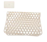 Artibetter Silicone Refrigerator Shelf Liner Mat, Beige, Non-slip, Washable, Waterproof, Temperature Resistant, for Fridge Shelves and Drawers