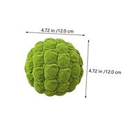ARTIBETTER Simulation Mossy Stone DIY Art Craft Micro Landscape Adornment Green Faux Moss Ball for Bonsai Fish Tank Garden Photo Props Decoration
