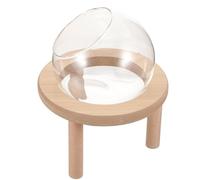 Artibetter Small Hamster Bathtub Home Sand Bath Box Lightweight Simple Glass and Wood Box Convenient to Clean for Putting in The Pet Cage Suitable for Guinea Pig and Small Pet Animals