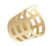 Artibetter Small Laundry Basket in Yellow with Handle, Reusable Multi-function Hollow Laundry Hamper Minimalist Style Clothes Basket for Bathroom Or Dormitory Storage