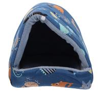 Artibetter Small Pet Bed Guinea Pig Nest Warm Cotton Hideout for Hamsters Hedgehogs Rabbits 15x15cm Winter Sleeping House Cozy Habitat