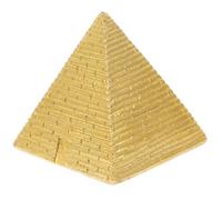 Artibetter Small Resin Egyptian Pyramid Model Sculpture Lightweight Simulation Figurine for Home Office Bonsai and Sand Table Decor Educational Desktop Ornament for Adults
