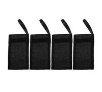 Artibetter Soap Saver Bags Foaming Mesh Black 4pcs Nylon with Drawstring and Lanyard Soap Bags for Travel Hygiene and Shower Use