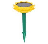 Artibetter Solar Powered Portable Lotus Shaped Speaker Outdoor Wireless Music Player Yellow Plastic 500mah Battery for Family and Buddha Music Friends