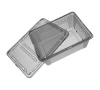 Artibetter Spider Terrarium Breeding Box for Small Reptiles and Insects, Black Reptile Feeding Container with Secure Anti-escape Design, Suitable for Spiders, Arachnids, and Geckos