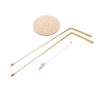 Artibetter Spirit Divining Rods and Pendulum Board Kit Made of Copper for Ghost Hunting and Exorcism, Includes Retractable Rods and Mat