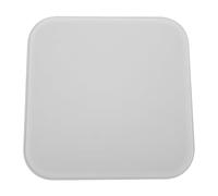 ARTIBETTER Square Flush Mount Light Cover 23X23Cm White Plastic Ceiling Lamp Shade for Office Bedroom Living Room Balcony, Modern Minimalist Mushroom Lampshade Replacement