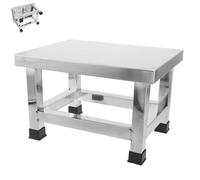 Artibetter Stainless Steel Foot Stool Featuring Modern Trendy Design and Robust Support, Anti-Slip Compact Step Stool for Bathroom and Laboratory, Ideal for Seniors