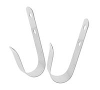 Artibetter Stainless Steel Life Bracket Hooks Easy Installation for Swimming Pool and Boat Railings 2pcs User-Friendly Heavy Duty Holders for Swimming and Life Buoy