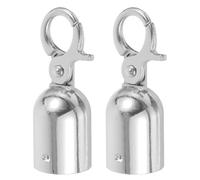 Artibetter Stainless Steel Rope End Cap with Hook, Wear Resistant and Decorative Rope Stopper for Decking and Safety Barriers, Elegant Design, Finely Crafted,