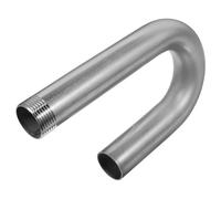ARTIBETTER Stainless Steel U Elbow Outlet Pipe 1 Inch (3.2Cm) for Industrial Bucket Pump, Polished Sanitary Bucket Mounted Hose for Food Grade Dairy Processing and Commercial Dispensing