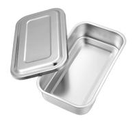 Artibetter Stainless Steel with Lid for Instruments Sterilizer Box 8.27 X 5.12 X 1.77 in Polished Finish for Clinical Use