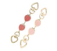 Artibetter Strawberry Design with in 2pcs Chain Extender Alloy Purse Detachable Polished Finish, Highly Resistant to Breaking Extension and for Purse and Handbag Shoulder Strap