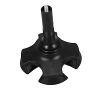 Artibetter Sturdy Black Walking Stick Tips for Canes and Crutches, Wear-Resistant Plastic and Aluminium Alloy Foot Pads Providing Greater Balance and Stability for Outdoor Hiking and Daily