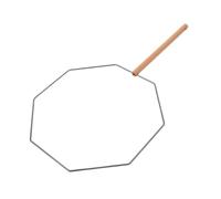 Artibetter Sturdy Iron Craft Fan Frame with Short Handle for DIY Handmade Palace Style Fans Classic Frame for Hanfu Outfits Cultural Events Weddings and Decorative Use