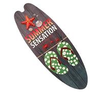 Artibetter Surfboard Wooden Sign Hawaii Ornament Ocean Theme Decor Surfboard Wall Sculpture Surf Decor Para De Mujer Interior Wall Wooden Craft Summer Beach Vintage Banquet