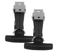 Artibetter T-Handle Hasp Latch Black Stainless Steel and Rubber Construction 2pcs Easy Installation with Elastic Shock Absorption for Tool Cabinet and Engine Hood for Vehicle and Toolbox
