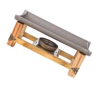 Artibetter Tabletop BBQ Grill Non-Stick Aluminum Rectangular BBQ Rack Portable Small Bamboo Board Ovenware for Garden Patio Camping