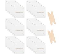 Artibetter Tablets and Shuttles Wood Weaving Supplies with Easy Operation Assorted Color Foster Handcrafting Skills for DIY Creative Projects Age Groups