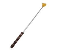 Artibetter Telescopic Back Scratcher Mini Retractable Tickle Scratcher Adjustable Length Lightweight Wood Stainless Steel Resin 17.5x4.5x3cm for Office Travel Women Unisex