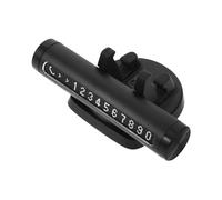 Artibetter Temporary Parking Card Phone Number Display for Car Dashboard, Multifunctional Metal Plate Hidden Number, Suitable for Temporary Car Parking and Emergency Use, Black