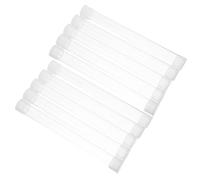 ARTIBETTER Thermometer Hard Storage Tube 10pcs 15x150mm PC Plastic Round Case with Easy Identification for Travel and Office