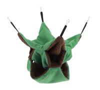 Artibetter Three-layer Plush Pet Hanging Hammock Bed for Animals Warm Soft Sleeping Nest for Hamsters Ferrets Guinea Pigs and Rats Stable Cage Accessory for Cozy Rest and Play