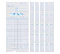 ARTIBETTER Time Tracking Cards 100Pcs Weekly Employee Attendance Management Cardstock for Office Use Printing