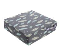 Artibetter Toddler Highchair Seat Pad and Booster Cushion, Waterproof Polyester, Gray Leaf Pattern, 1-5 Years Old Kids Dining Chair Seat Mat for Mealtime Use