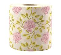 Artibetter Toilet Tissue Paper Roll with Excellent Absorbency Floral Decorative Made from Bamboo Pulp and Gentle the Skin Featuring Elegant Rose Print for Travel and Restaurant Use