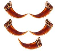 Artibetter Tooth Easy to Clean and Store Necklace Set 5pcs Resin Pendant with Realistic Design Stylish Handmade Bead Pendant and for Halloween Costume and Themed Parties for for Men and