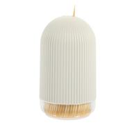 Artibetter Toothpicks Safe and Practical Multi-function with Pour-out Storage Box , Smooth Wooden Tooth Cleaning Tools Toothpick Holder for Home and Hotel Use